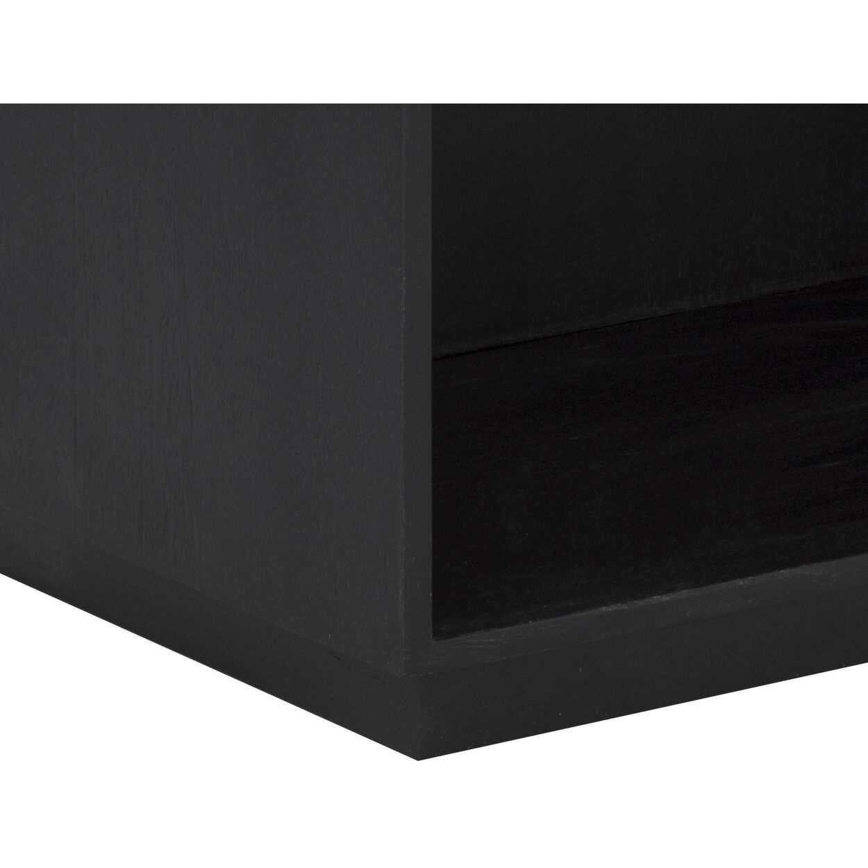 Algarve 34 X 28 inch Black / Champagne Gold Night Stand